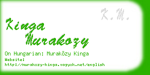 kinga murakozy business card